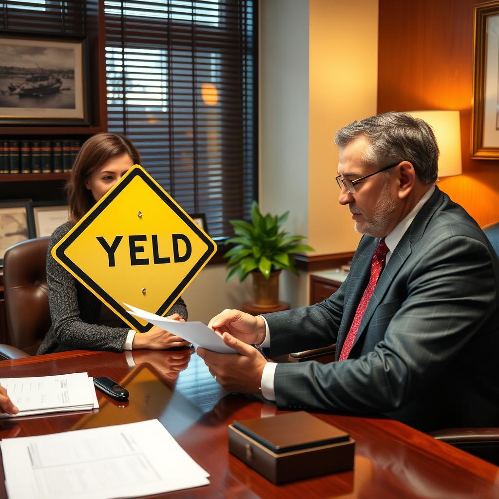 Failed to Obey a Yield Sign lawyer Bergen County