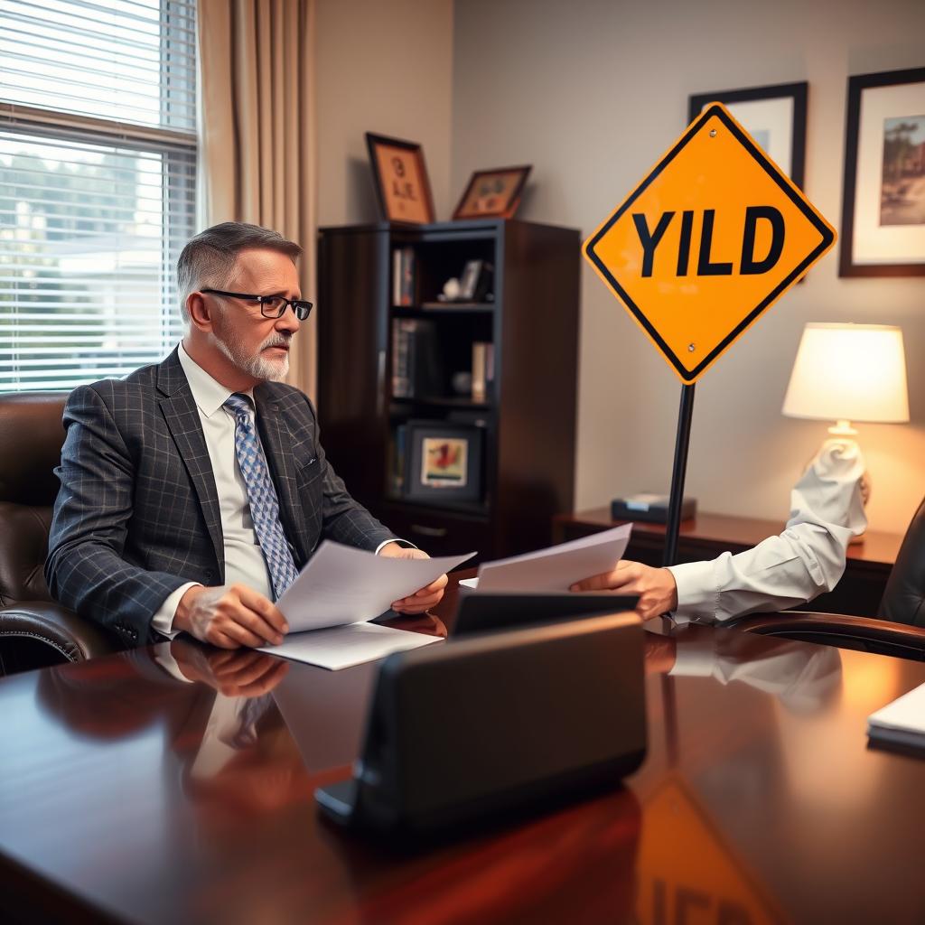 Failed to Obey a Yield Sign lawyer Somerset County