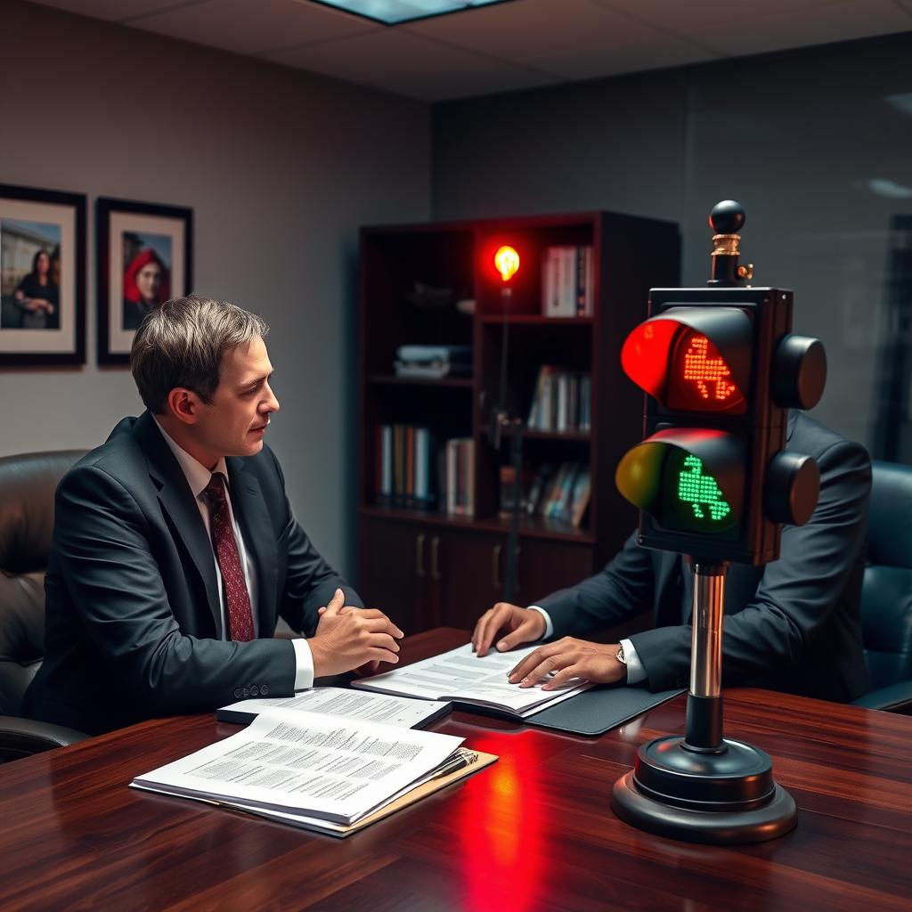 Failed to Stop at a Red Light lawyer Burlington County