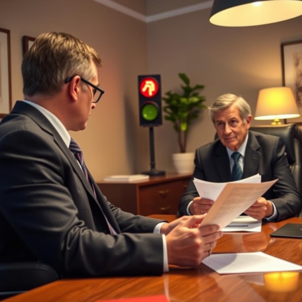 Failed to Stop at a Red Light lawyer Warren County