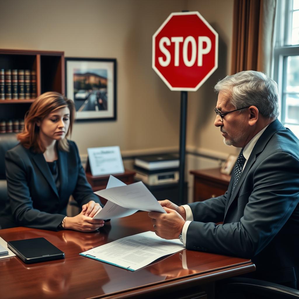 Failure to Stop at a Stop Sign lawyer Warren County